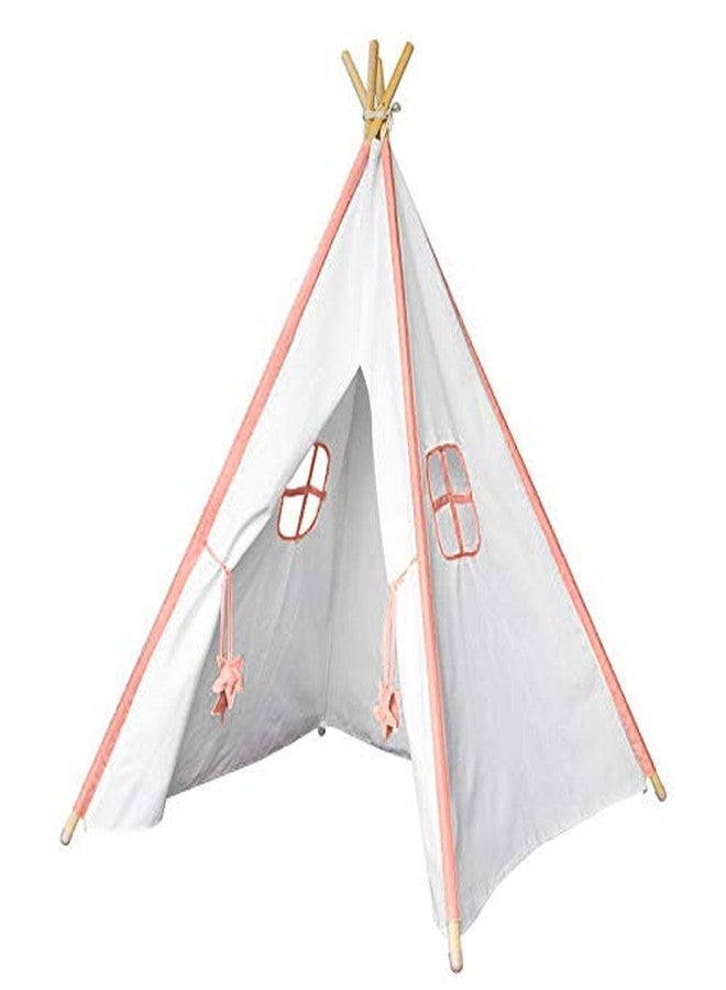 CREATIVE TEXTILES Tent House for Kids Cotton Tent House/Play House for 2 Yrs and Above Kids Peach - Image 3